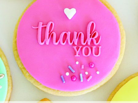 Sugar Crafty - Cookie Embosser - Thank You Discount