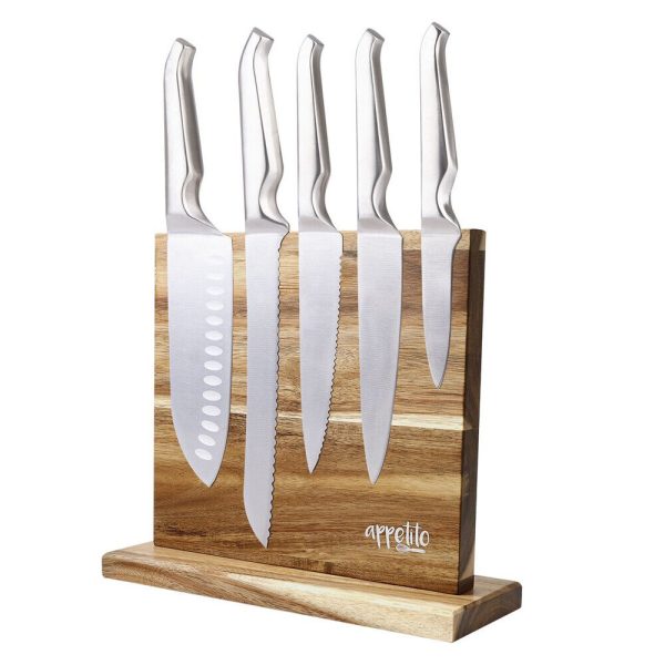 D.line Magnetic Knife Stand Double Sided Bamboo For Sale