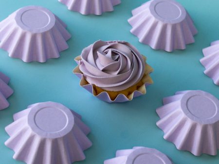 Pastel Lilac Bloom Baking Cups on Sale