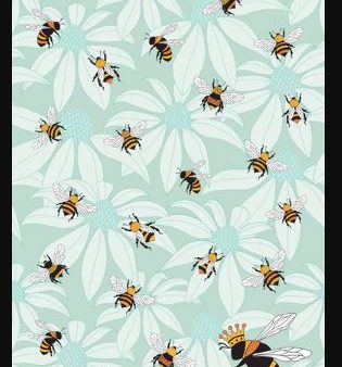 Allgifts Tea Towel - Flower Bees Online Sale