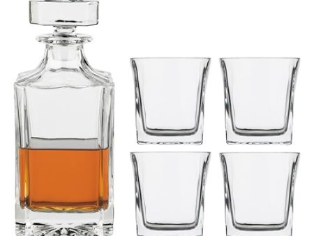 Ecology Louis 5 Piece Decanter Set 740ml 250ml For Sale