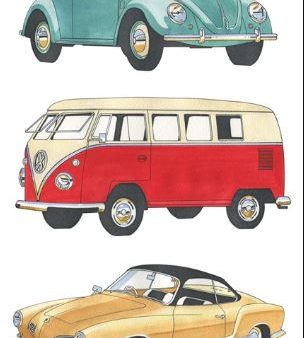 Allgifts Tea Towels - Classic Cars Vw Hot on Sale