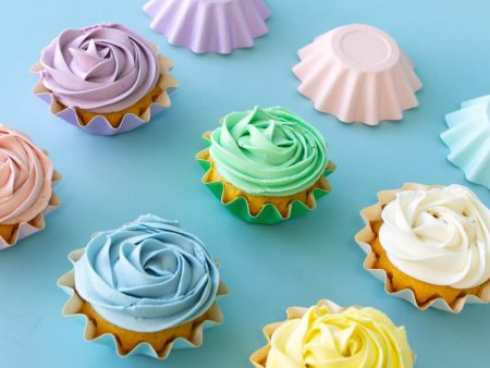 Pastel Mix Bloom Baking Cups Online now