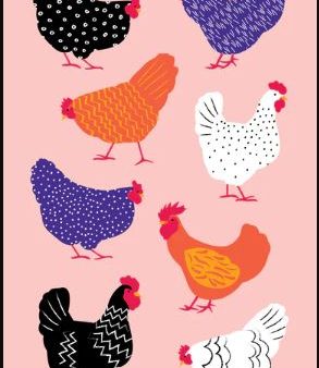 Allgifts Australia Tea Towel - Bright Hens Sale