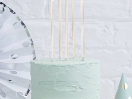 Bake Group 12cm Tall Cake Candles - Pearlised White (pack Of 12) Discount