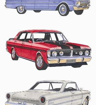 Allgifts Australia Tea Towels - Classic Cars Falcon Online Sale