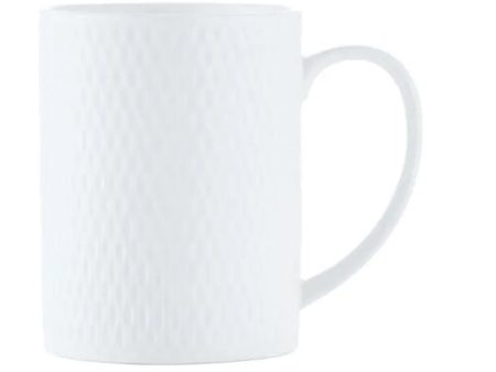 Maxwell & Williams White Basics Diamonds Straight Mug 400ml Cheap