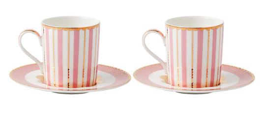 Maxwell & Williams Teas & C s - Regency Demi Cup & Saucer 100ml Set Of 2 - Pink Online Hot Sale