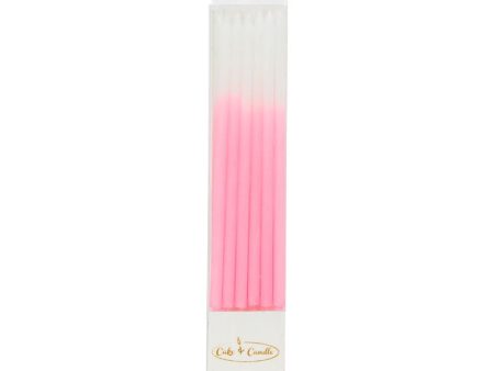 Cake & Candles - Ombre Candles - Pink Online now