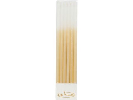 Cake & Candle Ombre Candles - Gold Online