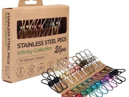 Eco Basics Stainless Steel Pegs Infinity 20pcs on Sale