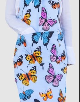 Allgifts Australia Apron (heavy Drill) - Butterfly Cheap