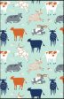 Allgifts Australia Tea Towels - Green Cows For Sale