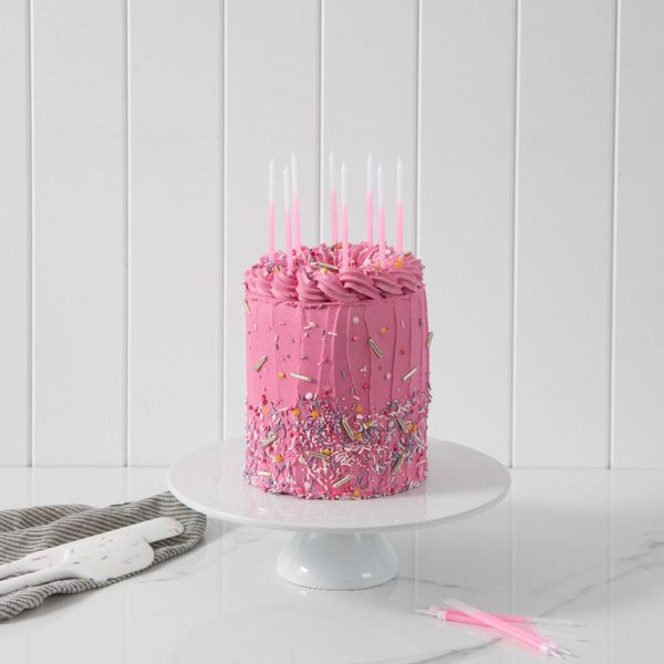 Cake & Candles - Ombre Candles - Pink Online now