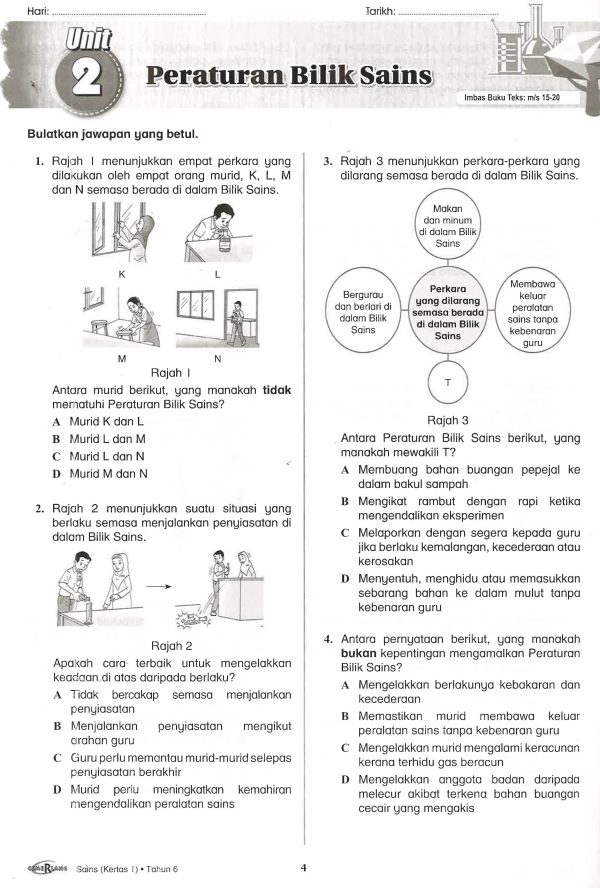 Kunci A Sains Thn 6 (Kertas 1) Hot on Sale